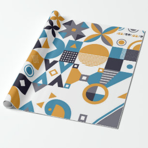 Papel De Presente Padrão geométrico mínimo. Abstrato designpat