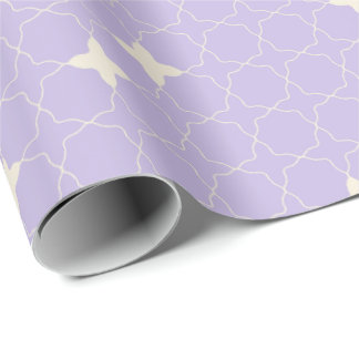 Papel De Presente Padrão Geométrico Quadri foliado