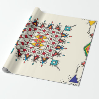 Papel De Presente Padrão geométrico repetitivo decorativo inspirado 