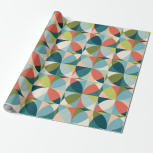 Papel De Presente Padrão geométrico sem costura abstrato no sécul