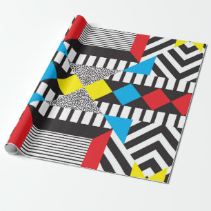 Papel De Presente Padrão geométrico sem costura no estilo abstrato