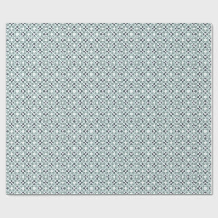 Papel De Presente Padrão geométrico verde suave e ardente