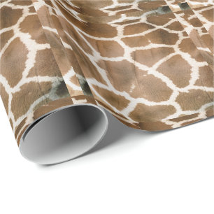 Papel De Presente Padrão Girafa