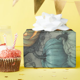 Papel De Presente Padrão Gourd Garden