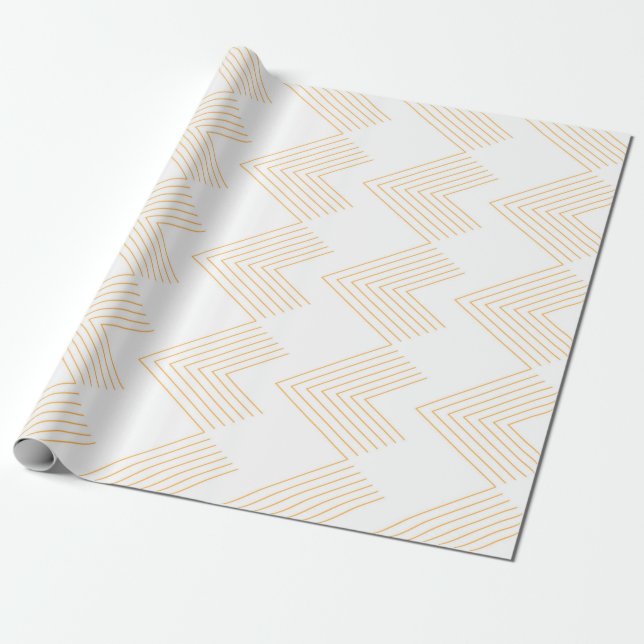 Papel De Presente Padrão gráfico de forma simples e moderno de seta  (Desenrolado)