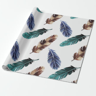 Papel De Presente Padrão impermeável de coloração d'água pintada à m