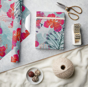 Papel De Presente Padrão impressão de Ohai Alii v2 no Havaí