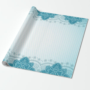 Papel De Presente Padrão indiano oriental mandala paisley