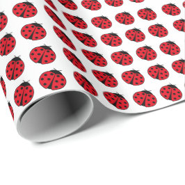 Papel De Presente Padrão Ladybug