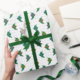 Papel De Presente Padrão legal do Chile Verde