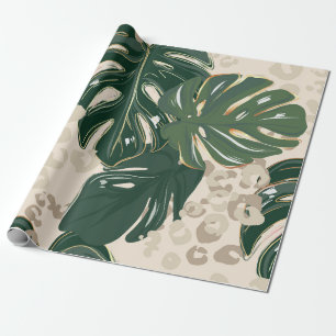 Papel De Presente Padrão leopardo, impressão animal, design sem co