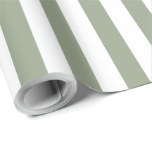 Padrão Listrado Branco Verde Salvia Simples