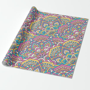 Papel De Presente Padrão Mandala