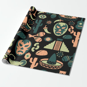 Papel De Presente Padrão mexicano