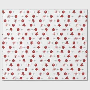 Papel De Presente Padrão Mínimo de Alegria de Feriado