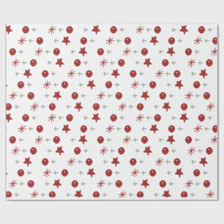 Papel De Presente Padrão Mínimo de Alegria de Feriado