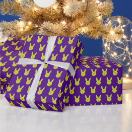 Papel De Presente Padrão Mínimo de Coelho