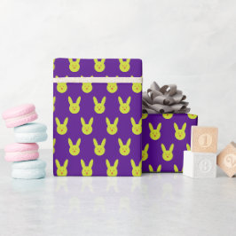 Papel De Presente Padrão Mínimo de Coelho