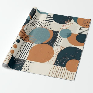 Papel De Presente Padrão mínimo sem costura Abstrato - Geométrico (1