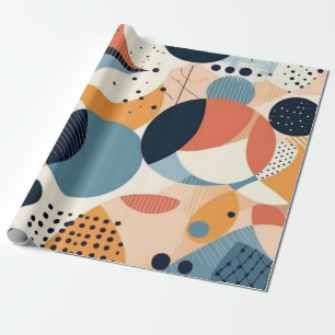 Papel De Presente Padrão mínimo sem costura Abstrato - Geométrico (1