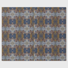 Papel De Presente Padrão moderno da árvore de Natal