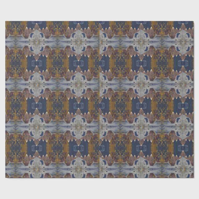 Papel De Presente Padrão moderno da árvore de Natal (Barra)