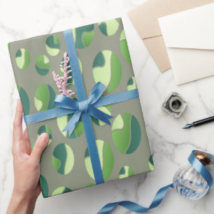 Papel De Presente Padrão Moderno de Camuflagem Militar dos EUA Verde