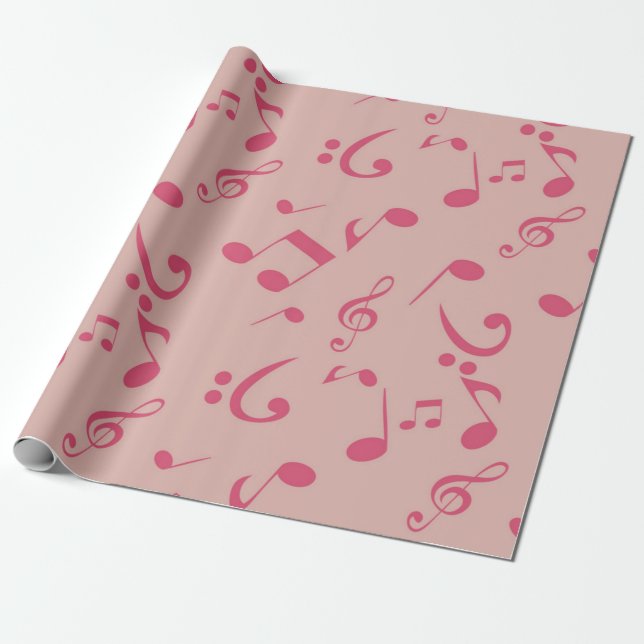 Papel De Presente Padrão musical (Desenrolado)