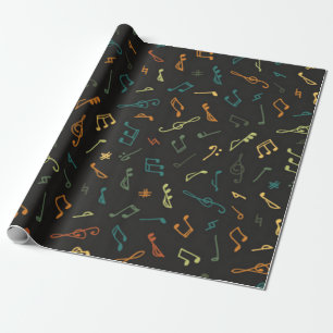 Papel De Presente Padrão musical