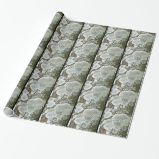 Papel De Presente Padrão natural branco