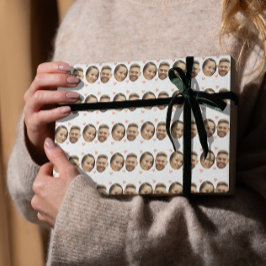 Papel De Presente Padrão Personalizado de Casal Engraçado com Foto d