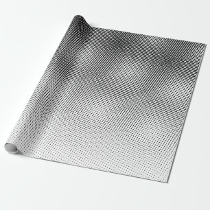 Papel De Presente Padrão preto-e-branco do livro branco