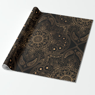 Papel De Presente Padrão real e uniforme de mandala oriental
