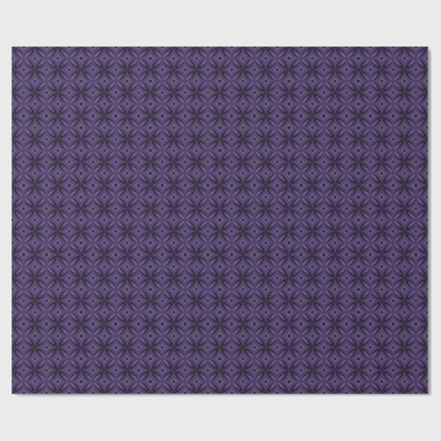 Papel De Presente Padrão Retro Cor-de-rosa Escuro (Aberto)