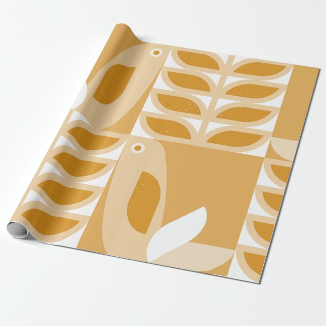 Papel De Presente padrão retrorreflector geométrico abstrato (Desenrolado)