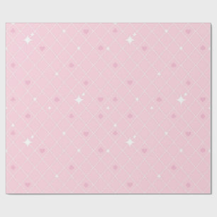 Papel De Presente Padrão rosa pôquer
