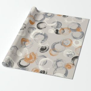 Papel De Presente Padrão sem costura com círculos de coloração a