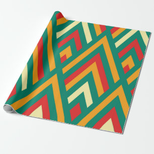 Papel De Presente Padrão sem costura com geometria decorativa e abd