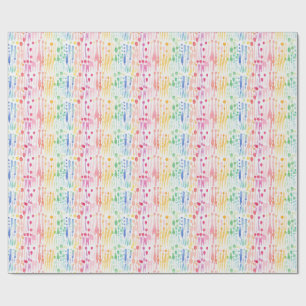 Papel De Presente Padrão sem costura de gota d'água colorida