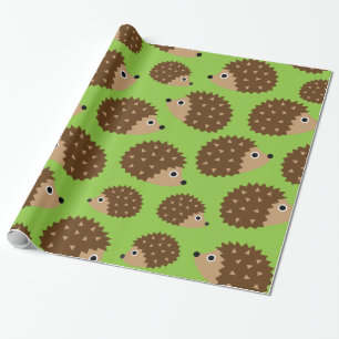 Papel De Presente Padrão sem costura de Hedgehogs (ver.3)
