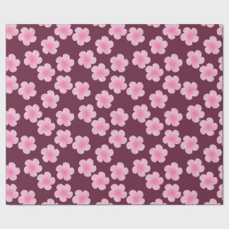 Papel De Presente Padrão sem costura do Flor Frangipani Rosa