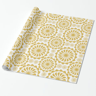 Papel De Presente Padrão sem costura do ouro fundamental