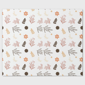 Papel De Presente Padrão sem costura em cores pastosas com flores