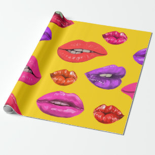 Papel De Presente Padrão sem costura no estilo do anos 80, glamour 