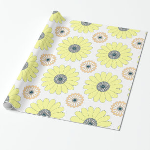 Papel De Presente Padrão sem descontinuidades do Sunflower