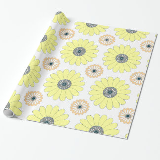 Papel De Presente Padrão sem descontinuidades do Sunflower