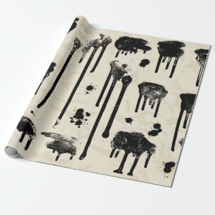 Papel De Presente padrão sem falhas do abstrato ink Splatters