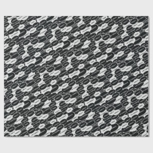 Papel De Presente Padrão Sem Fios de Explosão Nani