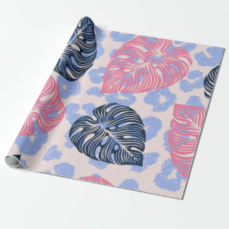 Papel De Presente Padrão sem soldadura da selva selvagem, fundo com