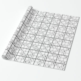 Papel De Presente Padrão Sudoku